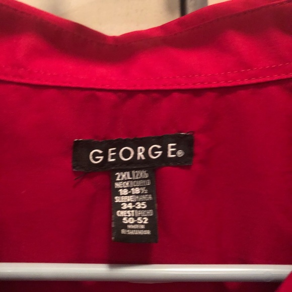 Casual button down red shirt. - Picture 2 of 2